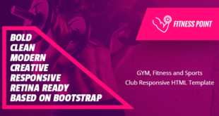 Fitness Point - Gym, Fitness and Sports Club Responsive HTML Template