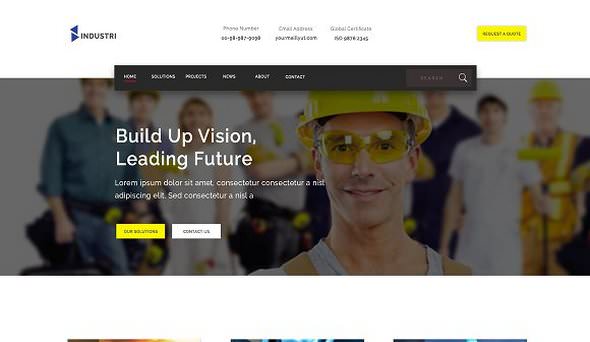 Industri - Construction HTML5 Template