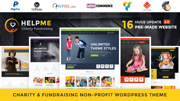 HelpMe v2.5 - Nonprofit Charity WordPress Theme